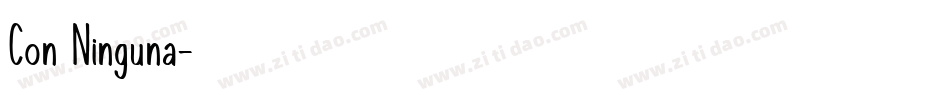 Con Ninguna字体转换